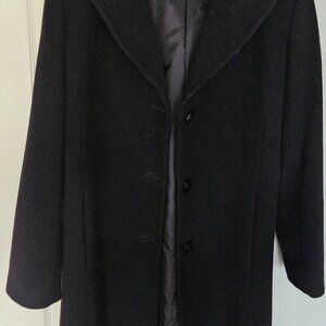Black wool coat